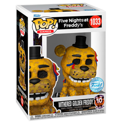 Funko Pop Withered Golden Freddy 1033 - Five Nights At Freddy's Exclusivo