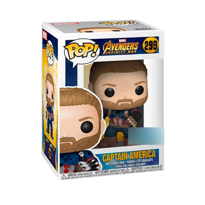 Funko POP Captain America 299 - Avengers Infinity War - Marvel Exclusivo