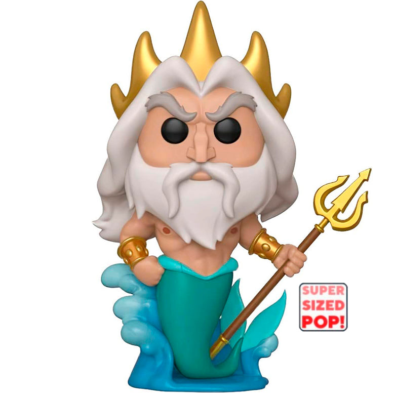 Funko POP King Triton 570 (Super Sized 15cm) - The Little Mermaid - Disney Exclusivo