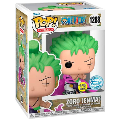 Funko POP Roronoa Zoro 1288 - One Piece Exclusivo GITD