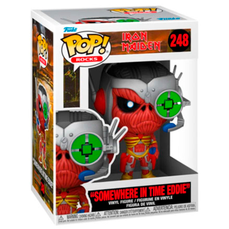 **Caja Dañada** Funko POP Somewhere in Time Eddie 248 - Iron Maiden Álbum