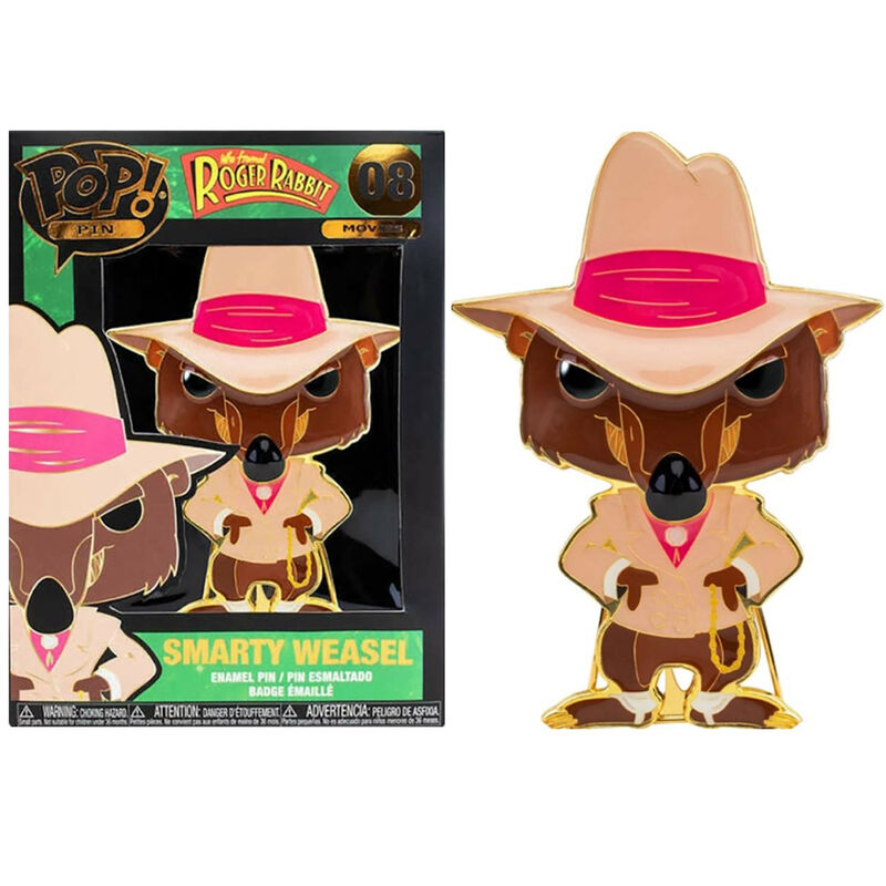 Funko POP Pin Chapa Esmaltada Smarty Weasel 08 - Roger Rabbit