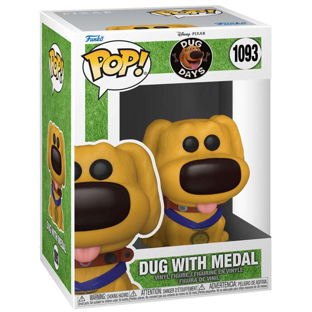 Funko POP Dug Con Medalla 1093 - Dug Days - Disney