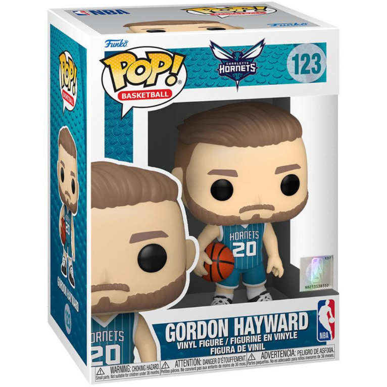 Funko POP  Gordon Hayward 123 (Uniforme Verde Azulado) - Hornets - NBA