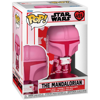 Funko POP The Mandalorian 495 - San Valentín Rosa - The Mandalorian - Star Wars