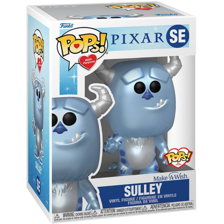 Funko POP Sulley Azul Metalizado (Make a Wish 2022) SE Monstruos S.A. - Disney Pixar