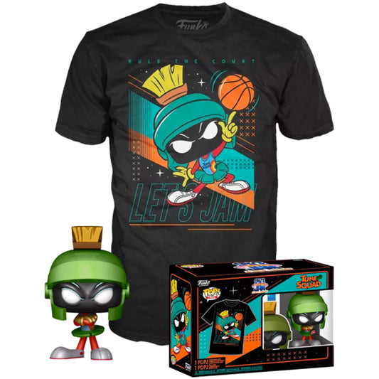 Funko POP Pack + Marvin the Metallic Martian T-shirt - Space Jam 2: A New Age Exclusive